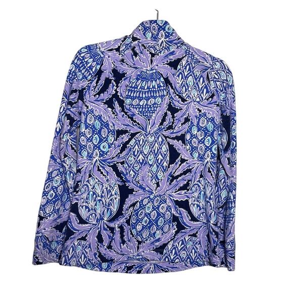 Lilly Pulitzer Captain Popover Coco Safari Lilac Verbena Sweatshirt Sz. S - Picture 6 of 6